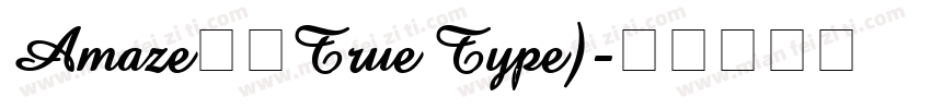 Amaze粗体True Type)字体转换